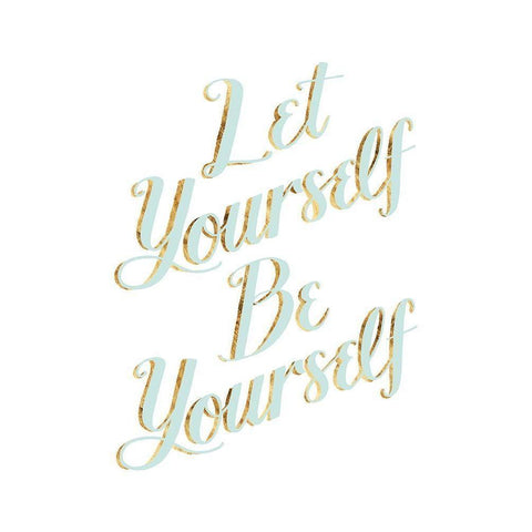 Be Yourself III White Modern Wood Framed Art Print by Popp, Grace