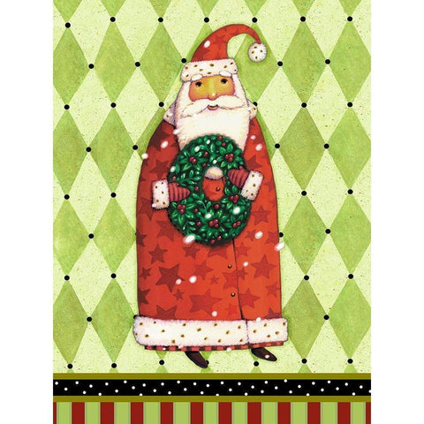 Harlequin Christmas II Black Modern Wood Framed Art Print with Double Matting by Eisner, Viv