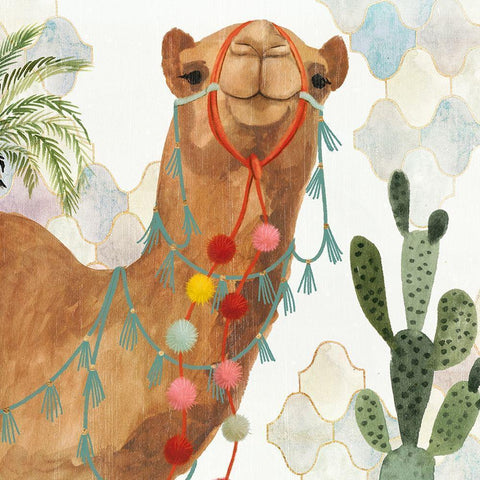 Meet me in Marrakech III Gold Ornate Wood Framed Art Print with Double Matting by Borges, Victoria