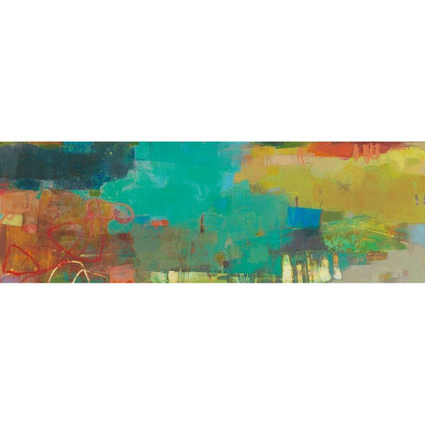 Elysium II White Modern Wood Framed Art Print by Jachimiec, Sue