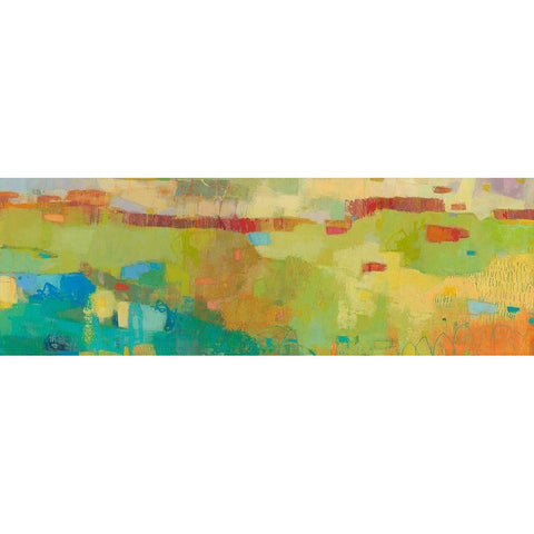 Elysium IV Black Modern Wood Framed Art Print with Double Matting by Jachimiec, Sue