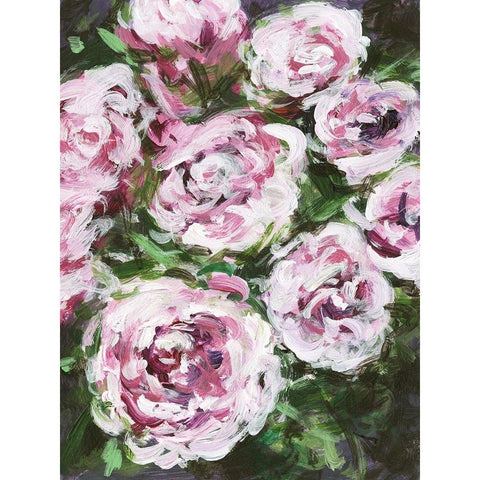 Rose Rhapsody I Black Modern Wood Framed Art Print by Wang, Melissa