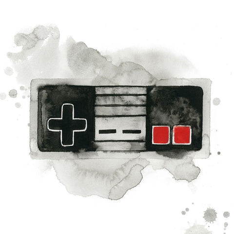 Gamer I White Modern Wood Framed Art Print with Double Matting by Popp, Grace