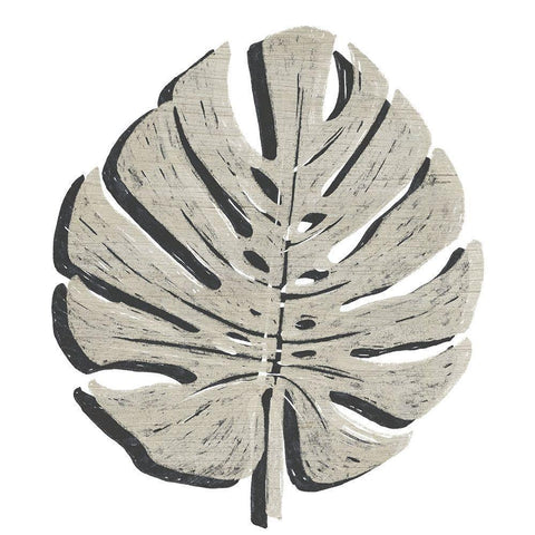 Cut Paper Palms I White Modern Wood Framed Art Print by Vess, June Erica