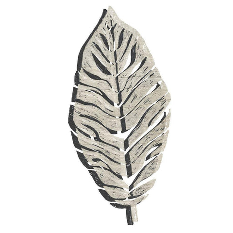 Cut Paper Palms II White Modern Wood Framed Art Print with Double Matting by Vess, June Erica