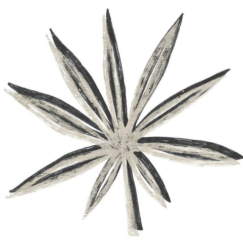 Cut Paper Palms III Gold Ornate Wood Framed Art Print with Double Matting by Vess, June Erica