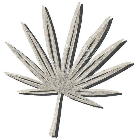 Cut Paper Palms IV White Modern Wood Framed Art Print by Vess, June Erica