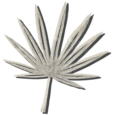 Cut Paper Palms IV Black Ornate Wood Framed Art Print with Double Matting by Vess, June Erica