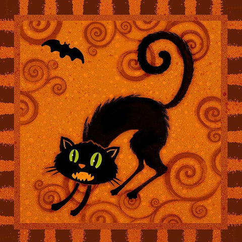 Spooktacular II White Modern Wood Framed Art Print by Eisner, Viv