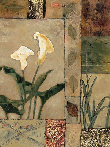 Natures Bounty I White Modern Wood Framed Art Print with Double Matting by Bagnato, Judi