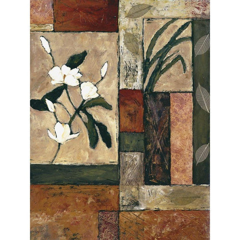 Natures Bounty IV Black Modern Wood Framed Art Print with Double Matting by Bagnato, Judi