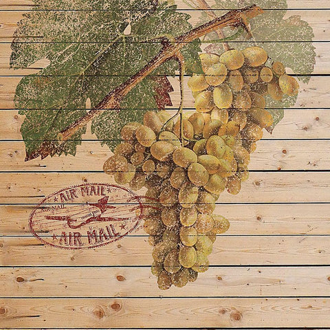 Grape Crate II Gold Ornate Wood Framed Art Print with Double Matting by Nobleworks Inc.