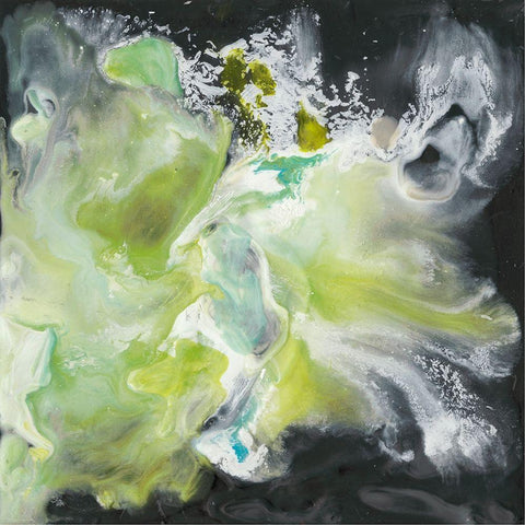 Ascension Abstract III Black Modern Wood Framed Art Print by Bramma, Lila