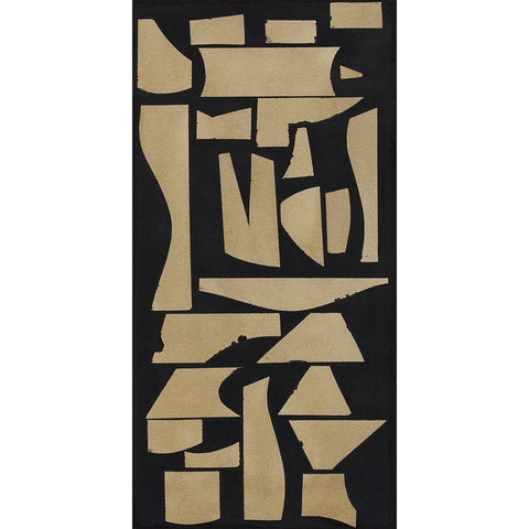 Finial I Black Modern Wood Framed Art Print with Double Matting by Delamater, Rob