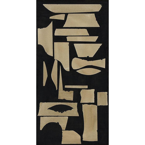 Finial III Black Modern Wood Framed Art Print with Double Matting by Delamater, Rob