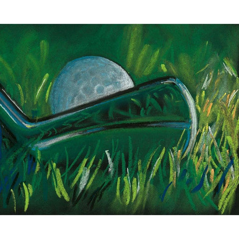 Tee Time I Black Modern Wood Framed Art Print with Double Matting by Parker, Jennifer Paxton