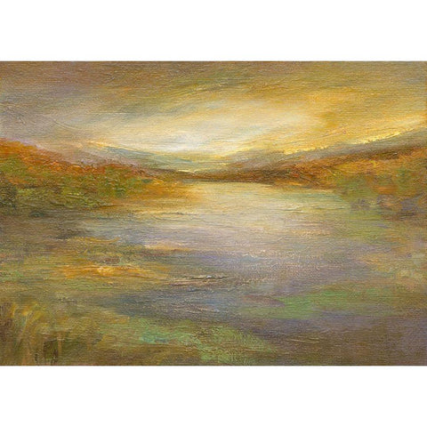 Foothills White Modern Wood Framed Art Print by Finch, Sheila