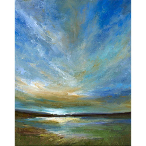 Updraft Black Modern Wood Framed Art Print by Finch, Sheila