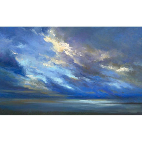 Coastal Sky #2 Black Modern Wood Framed Art Print with Double Matting by Finch, Sheila
