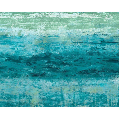 Aegean Seas I Black Modern Wood Framed Art Print by Chandler, Sharon