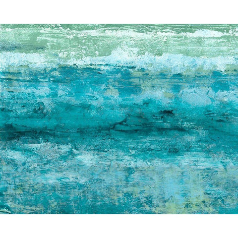 Aegean Seas II Gold Ornate Wood Framed Art Print with Double Matting by Chandler, Sharon