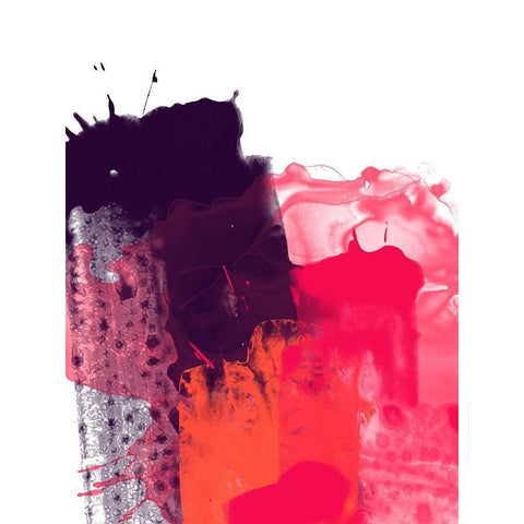 Liquid Swatch I White Modern Wood Framed Art Print by Vess, June Erica