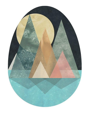 Terra Forms I White Modern Wood Framed Art Print with Double Matting by Vess, June Erica