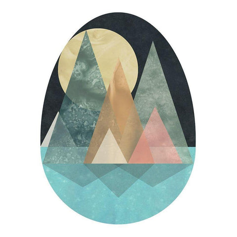 Terra Forms I Black Modern Wood Framed Art Print by Vess, June Erica