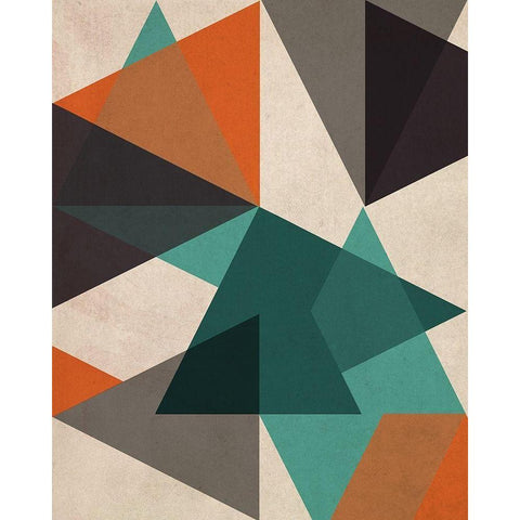 In Between I White Modern Wood Framed Art Print by Vess, June Erica