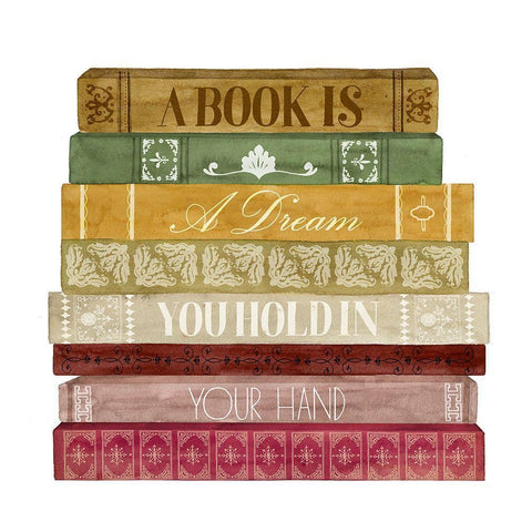 Book Lover I White Modern Wood Framed Art Print with Double Matting by Popp, Grace