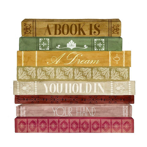 Book Lover I Black Modern Wood Framed Art Print with Double Matting by Popp, Grace