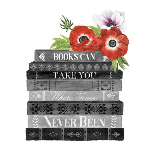 Book Dream II White Modern Wood Framed Art Print by Popp, Grace