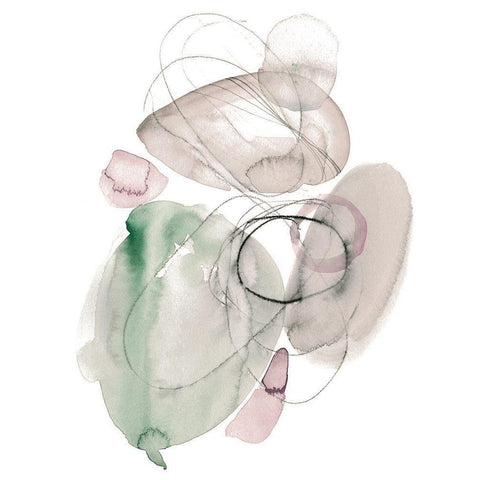 Sea Glass Stack II White Modern Wood Framed Art Print by Parker, Jennifer Paxton