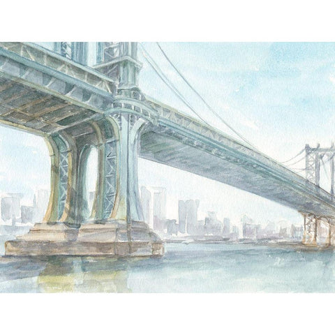 Iconic Watercolor Bridge IV Gold Ornate Wood Framed Art Print with Double Matting by Harper, Ethan