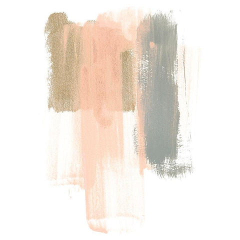 Blush Abstract IV Gold Ornate Wood Framed Art Print with Double Matting by Vess, June Erica
