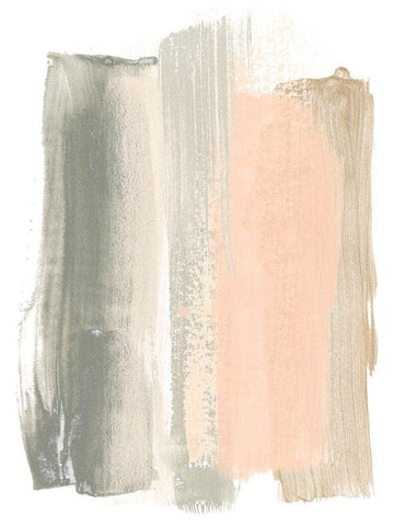 Blush Abstract VIII White Modern Wood Framed Art Print with Double Matting by Vess, June Erica