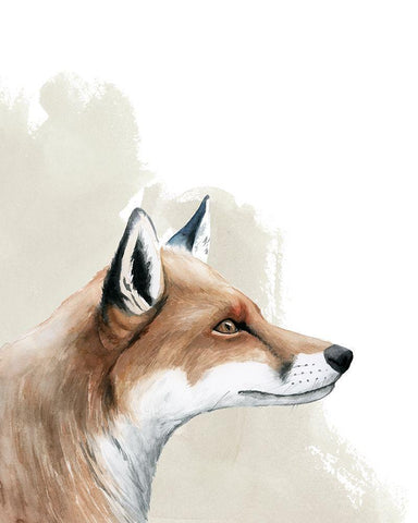 Timberland Friend III White Modern Wood Framed Art Print with Double Matting by Popp, Grace