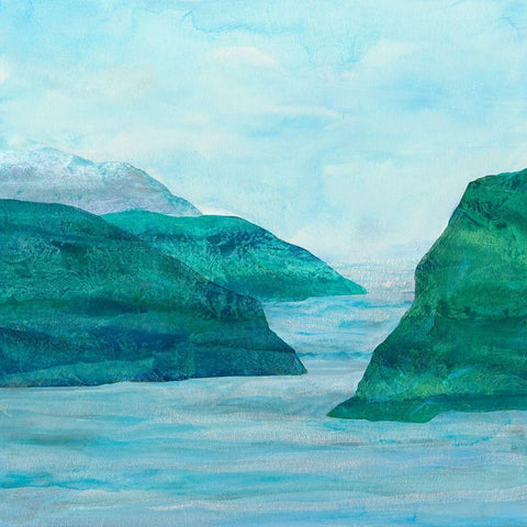 Secret Places I Black Modern Wood Framed Art Print by Chandler, Sharon