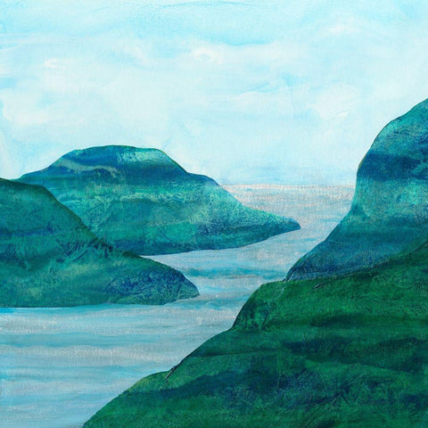 Secret Places II White Modern Wood Framed Art Print by Chandler, Sharon