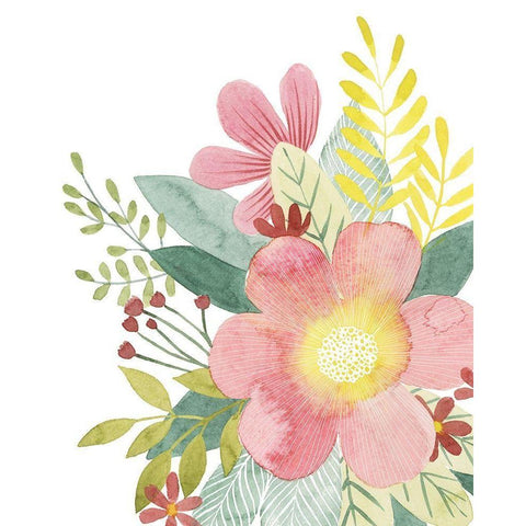 Colossal Florals II Gold Ornate Wood Framed Art Print with Double Matting by Popp, Grace