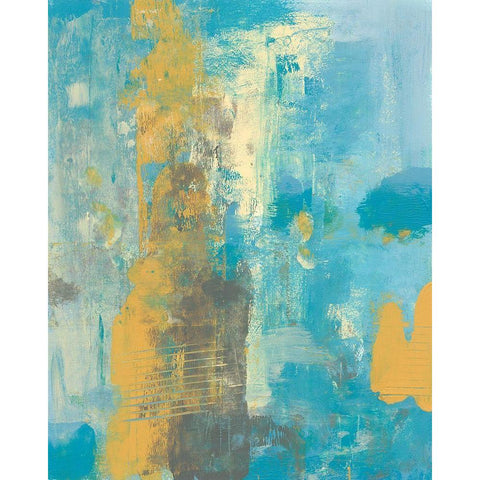 Caribbean Sea II Gold Ornate Wood Framed Art Print with Double Matting by Moore, Regina