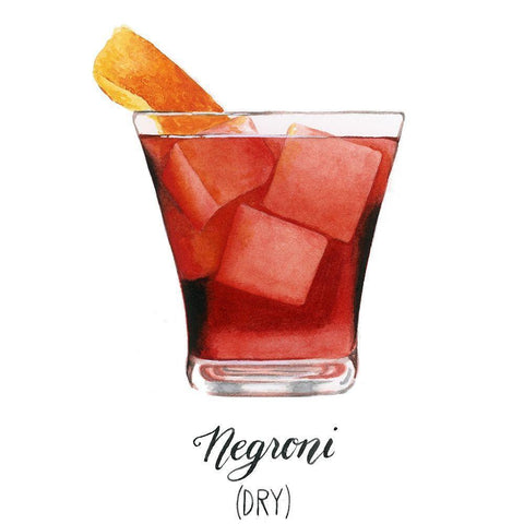 Classic Happy Hour IV Black Modern Wood Framed Art Print with Double Matting by Popp, Grace