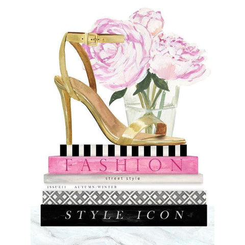 Get Glam I White Modern Wood Framed Art Print by Borges, Victoria