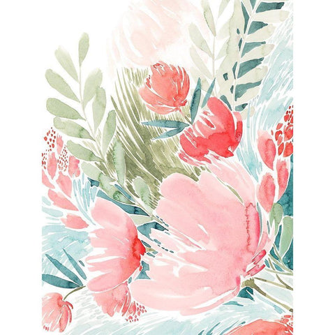 Wilder Bouquet II White Modern Wood Framed Art Print by Popp, Grace