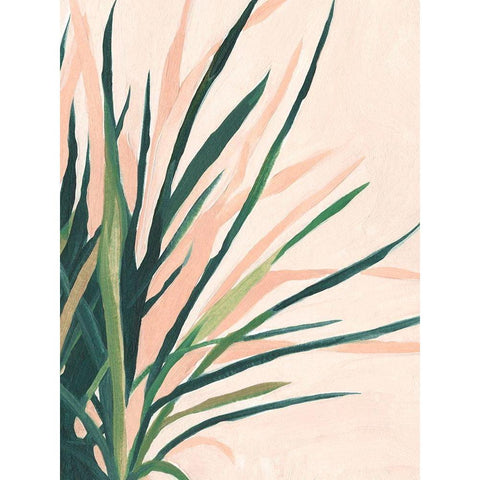 Frond Impression II White Modern Wood Framed Art Print by Scarvey, Emma