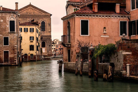 Balcony with a View White Modern Wood Framed Art Print with Double Matting by Head, Danny