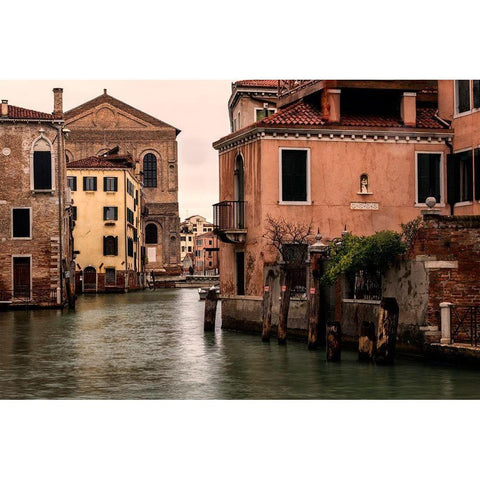 Balcony with a View White Modern Wood Framed Art Print by Head, Danny