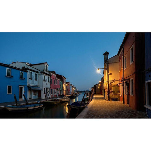 Daybreak in Burano I Gold Ornate Wood Framed Art Print with Double Matting by Head, Danny