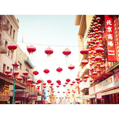 Chinatown Afternoon I Black Modern Wood Framed Art Print by Quintero, Sonja