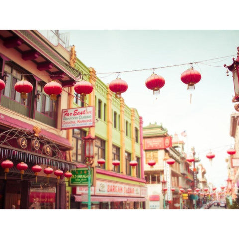 Chinatown Afternoon II White Modern Wood Framed Art Print by Quintero, Sonja